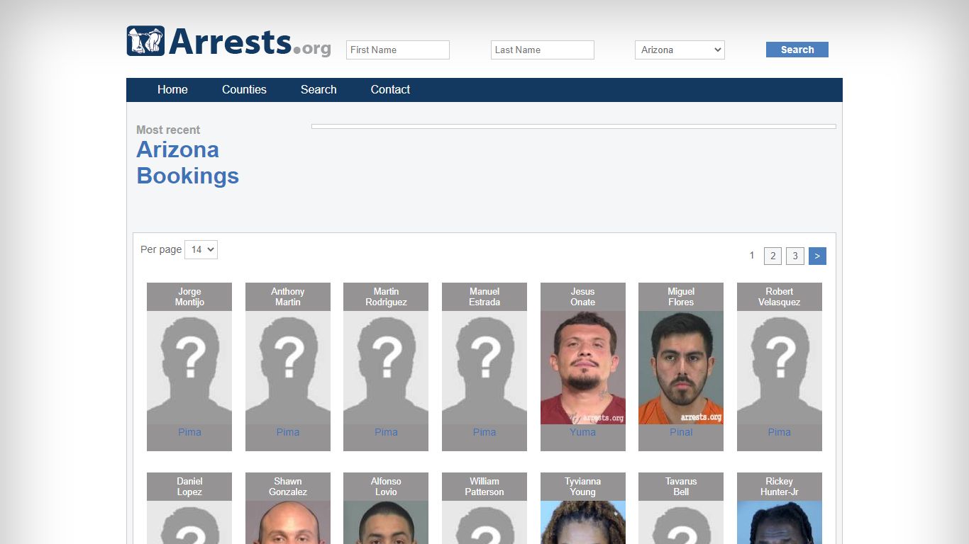 Arizona Arrests and Inmate Search